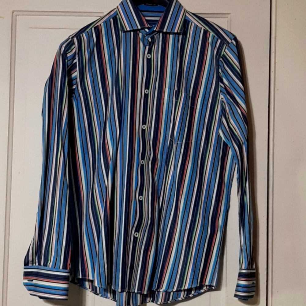 Mens Bugatchi shirt size Large